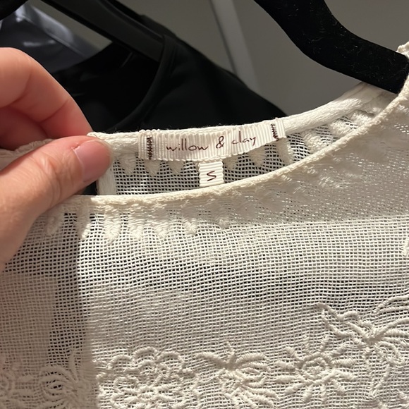 Anthropologie white blouse - Picture 4 of 4